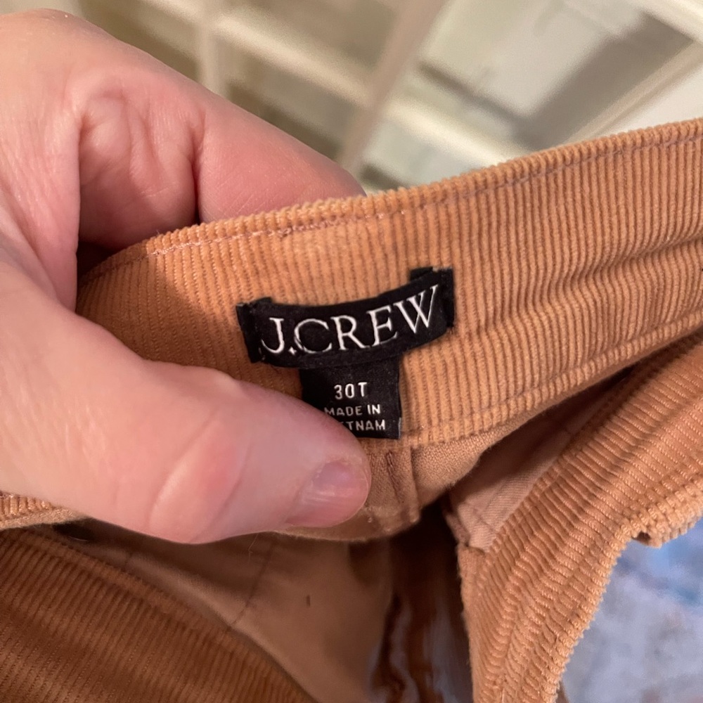 J.Crew Tan Corduroy Pants 30 TALL